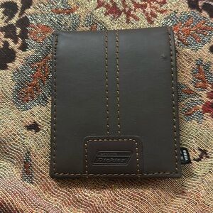 Genuine Dickies Men's Leather Extra Capacity Slimfold Wallet